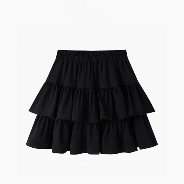 Sweet Pleated A-Line Skirt – Ruffled Tiered Summer Style - Image 7
