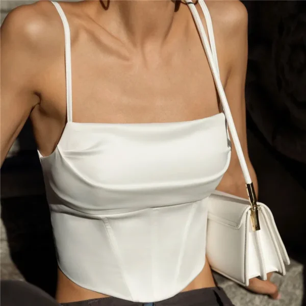 Lace-Up Backless Spaghetti Strap Crop Top – Elegant Summer Vibes - Image 8