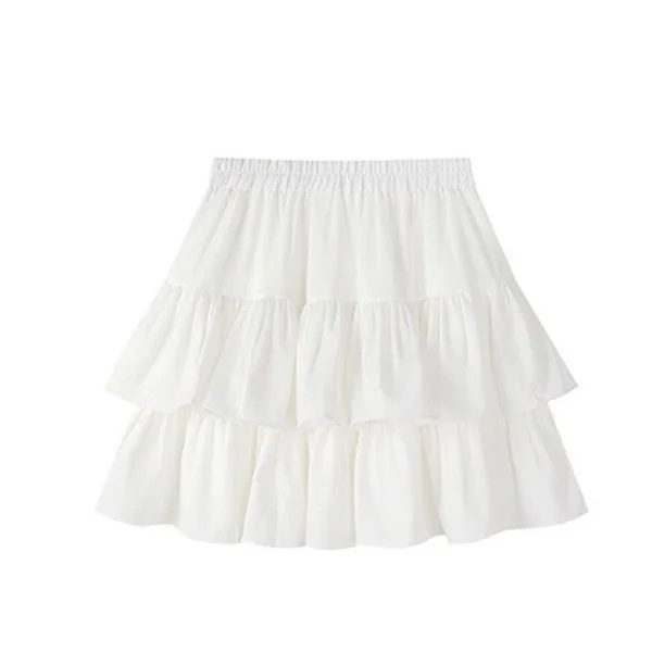 Sweet Pleated A-Line Skirt – Ruffled Tiered Summer Style - Image 8